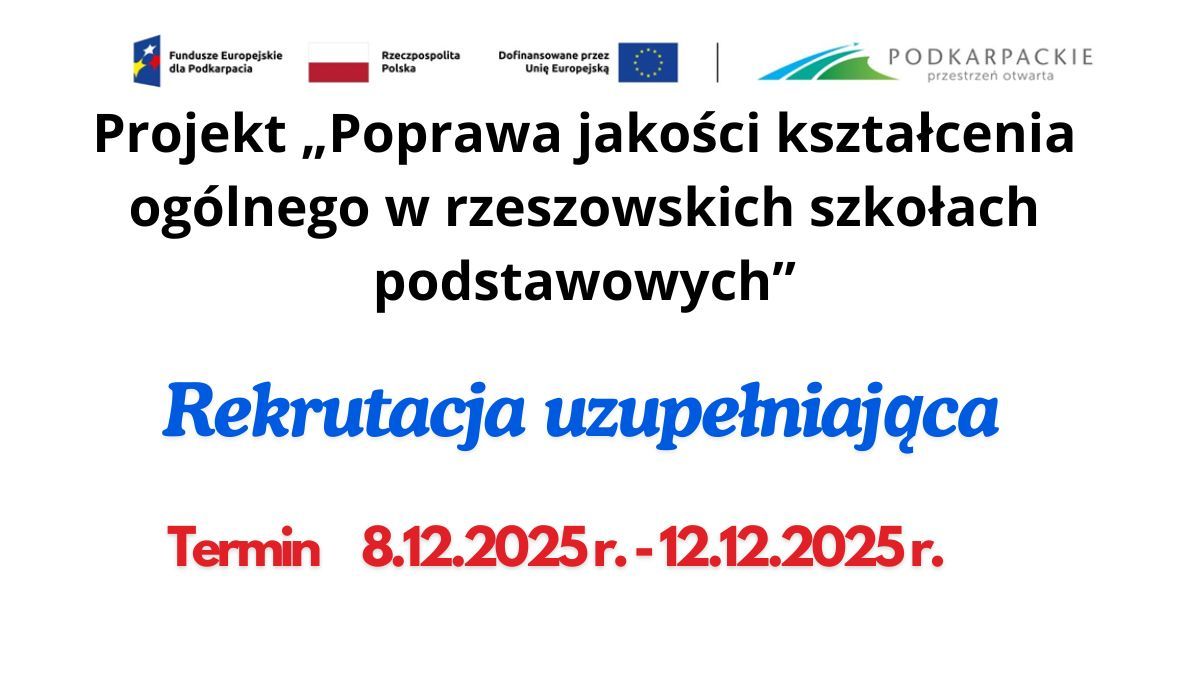Rekrutacja uzupełniająca do zajęć projektowych