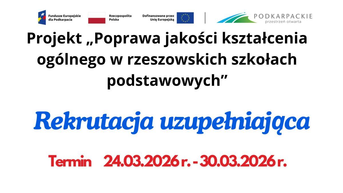 Rekrutacja uzupełniająca do zajęć projektowych