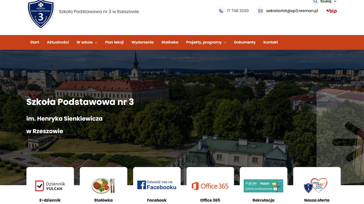Nowa strona internetowa szkoły – nowy adres