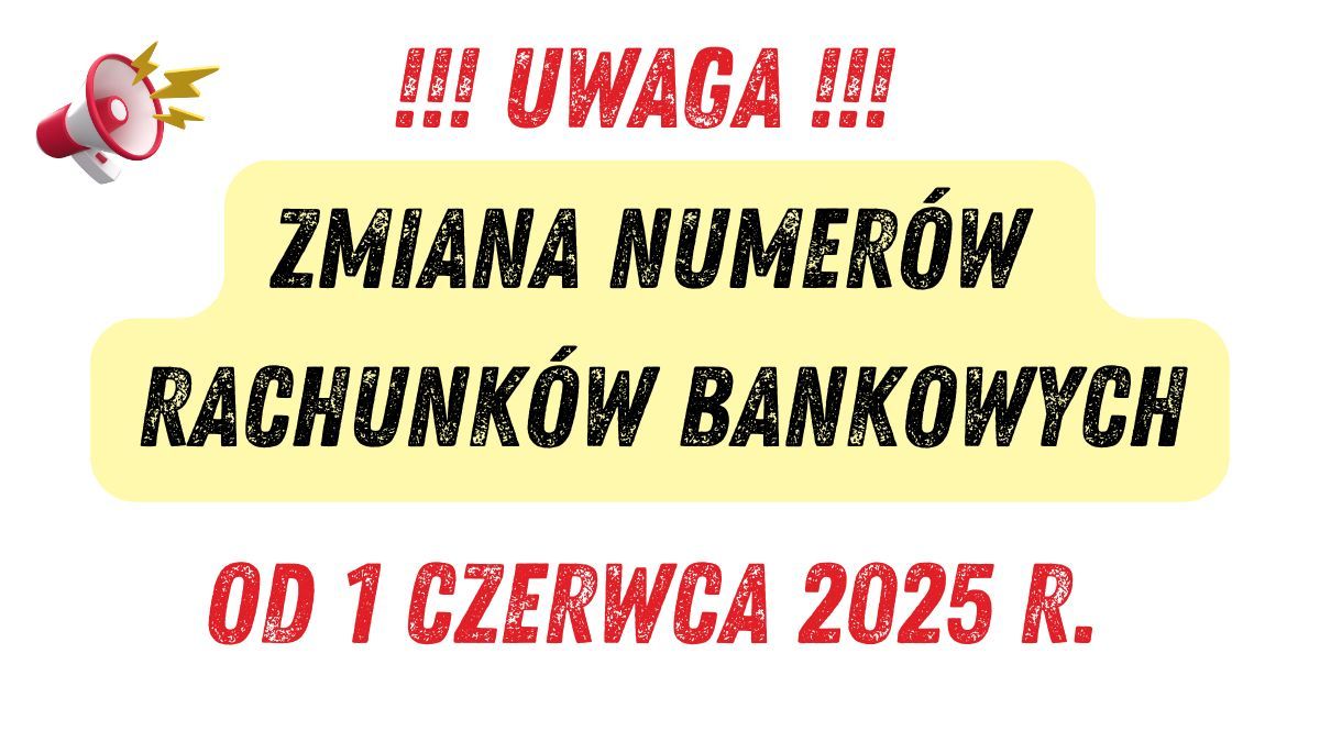 Nowe numery rachunków bankowych