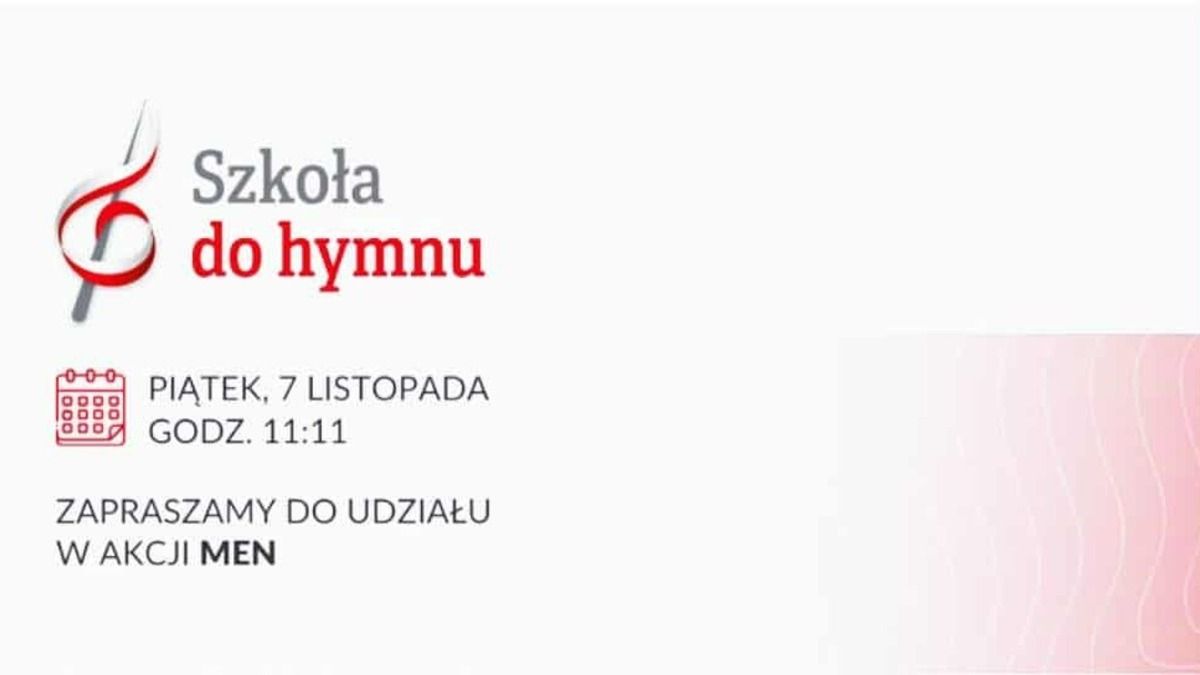 Tegoroczna akcja „Szkoła do hymnu”