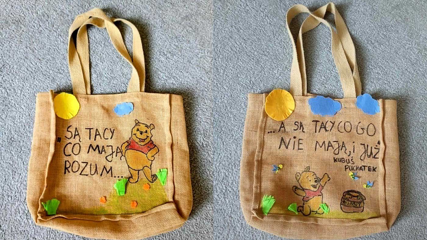 Wyniki konkursu „Moja płócienna torebka / T-shirt  z wartościowym cytatem i elementem graficznym z ulubionej lektury"